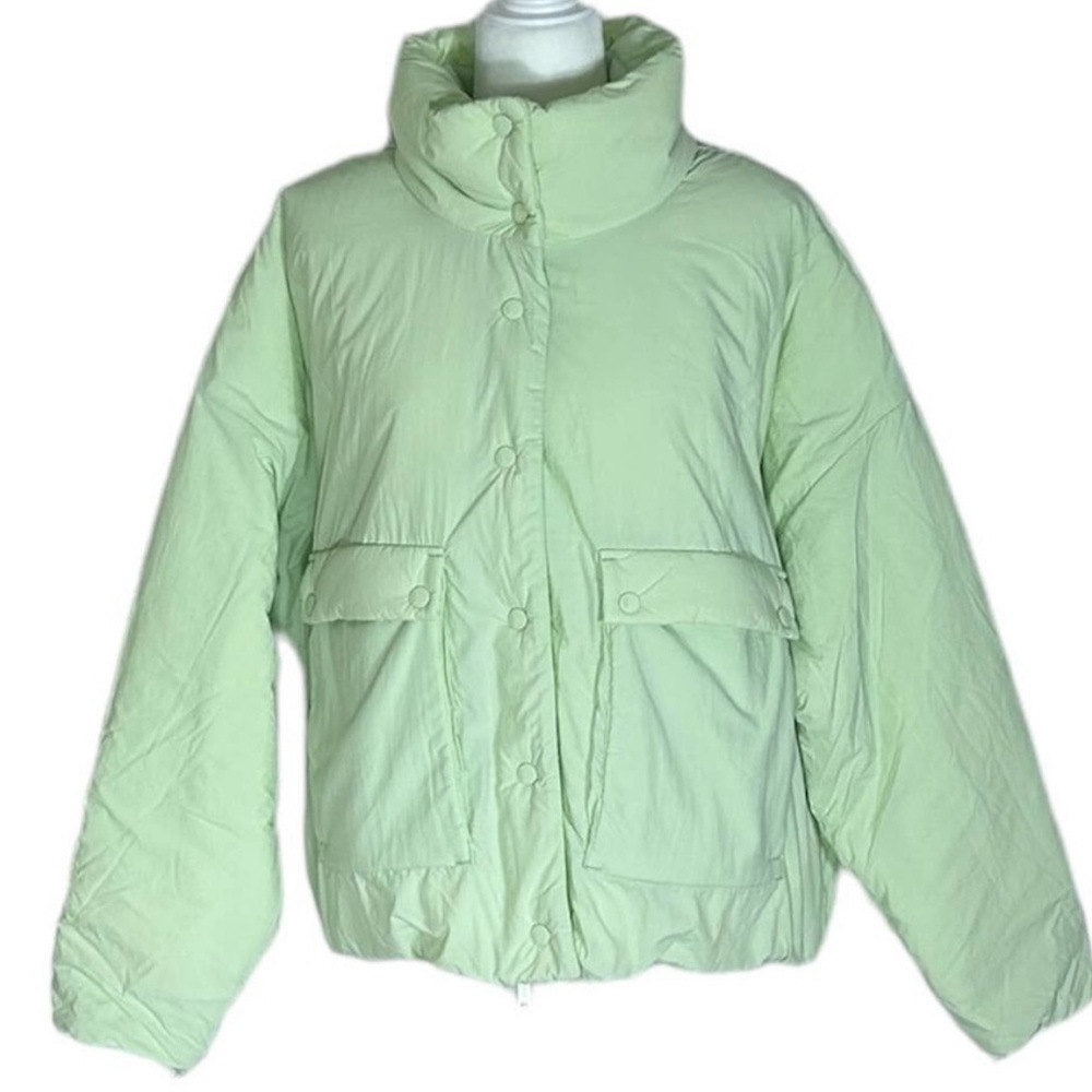 Free People Movement Phoebe Packable Puffer Jacket Mint Green Size Medium